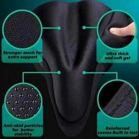 Promo Asp-011 Sarung Jok Sadel Sepeda Gunung Tebal 3D Gel Busa Empuk Lembut/ Alas Pelindung Tempat D