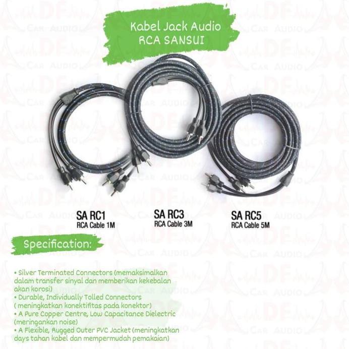 Kabel Jack Audio RCA SANSUI 1M