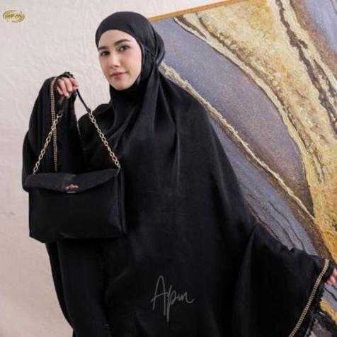 Apm Mukena - Mukena Dewasa Silk Shimmer Lasercut Afifah Series Apm