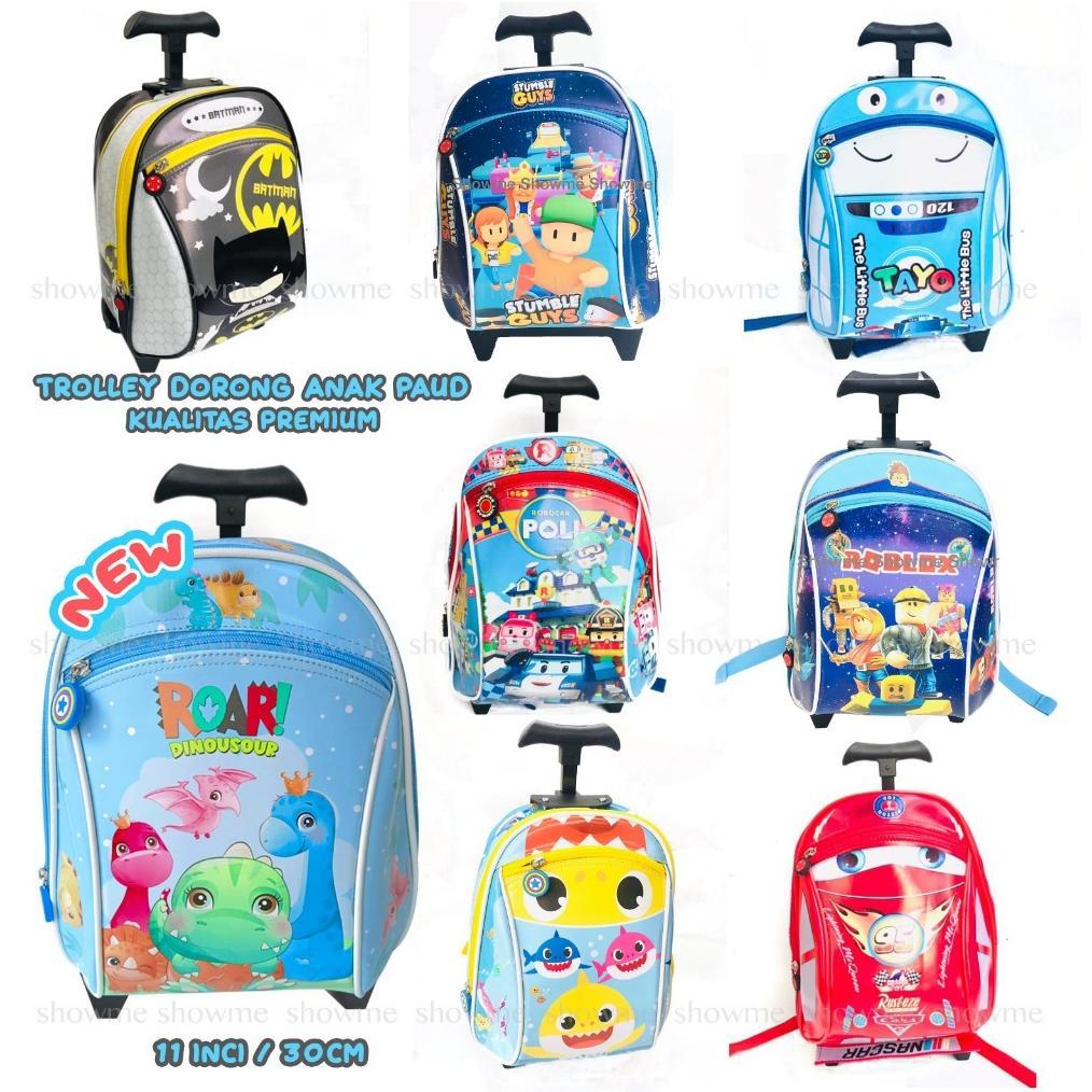 COD SHOWME TAS ANAK SEKOLAH - TAS RANSEL PAUD PREMIUM GAMBAR BUSA KAKU - KEKAR - KARAKTER - HIU - RO