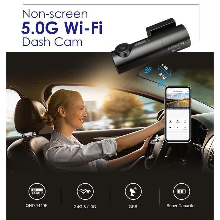 Azdome BN03 WiFi SuperCapacitor Car Dashcam Dash Camera Mobil