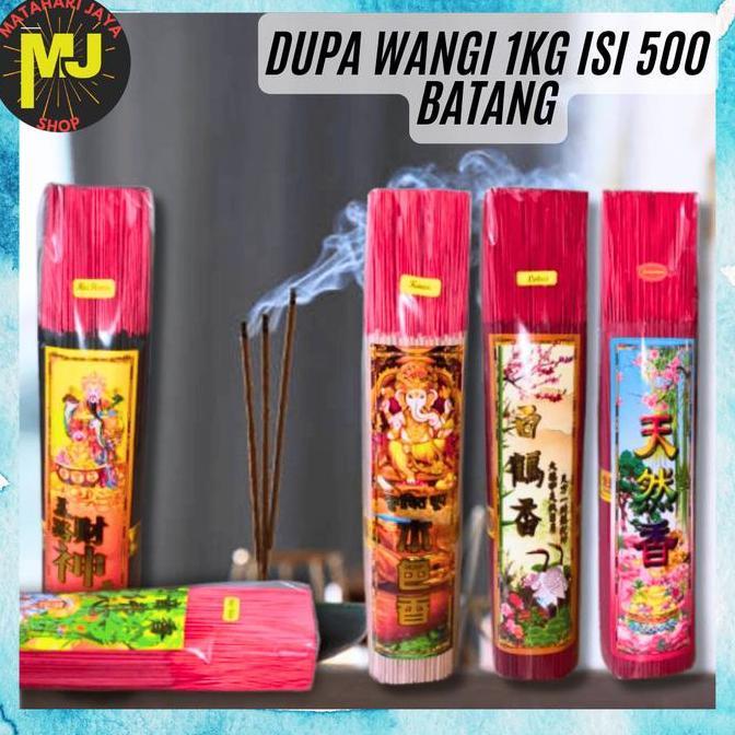 MJ Hio Dupa Sembahyang Wangi isi 1 Kg / Dupa 500 Batang Cendana Rose Darshan / Seribu Bunga 1 Jam