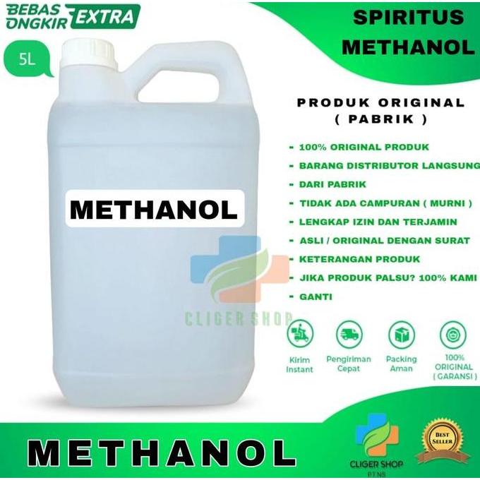 METHANOL 5 LITER / METHANOL ( PURITY 99,99% ) / SPIRITUS / METANOL