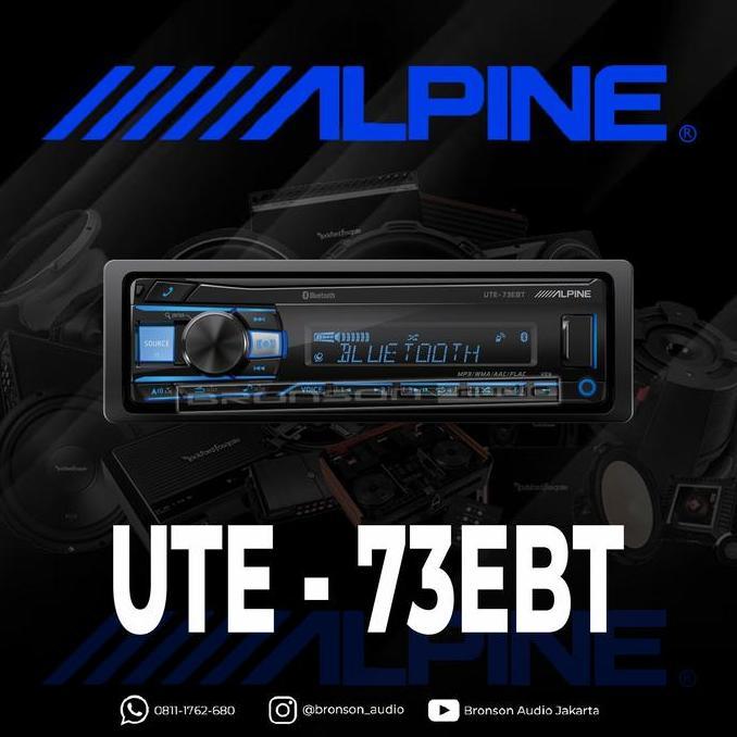 Alpine Ute 73Ebt /73 Ebt / Ute73 Ebt /Head Unit Single Din