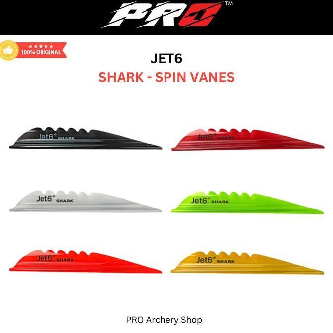 PARDIONSSTORE - SHARK SPIN VANES JET 6 JET6 KSL | VANE 4 IN ARROW INDOOR | SPINWING | BUSUR ALAT PAN