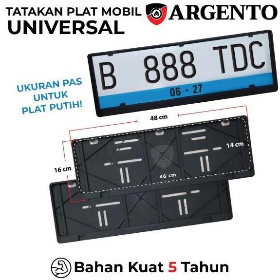 Argento Tatakan Dudukan Plat Nomor Mobil Oem Honda Jazz Hrv Crv Turbo Wrv Odyssey Accord Prestige Ma