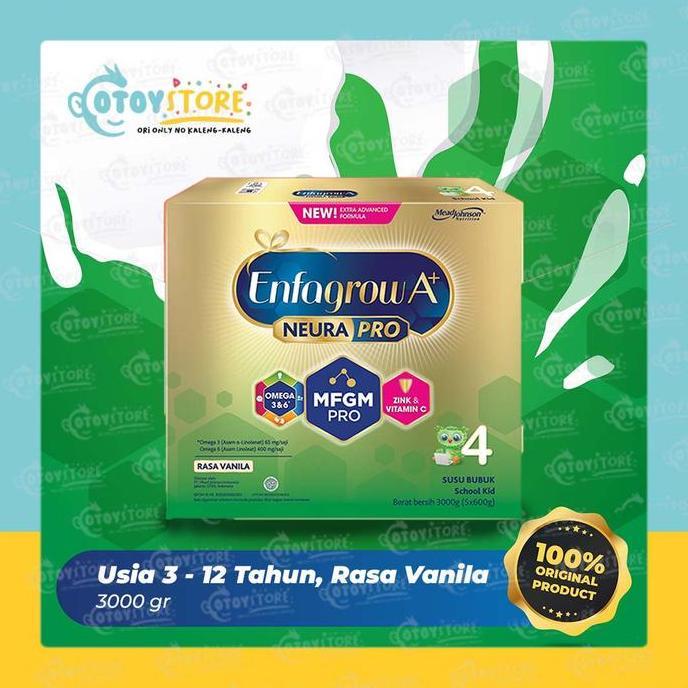 Enfagrow A+ 4 Vanila 3000 Gram / Susu Enfagrow 4 3000G Vanila