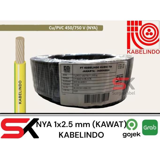 Promo Kabel Nya 1X2.5 Mm Kabelindo | Nya 2.5 Mm | Nya 1 X 2.5 Mm | Nya 2,5 Cod