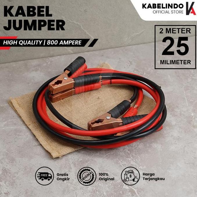 KABEL AKI MOBIL / KABEL JUMPER / KABEL ACCU 800 AMPERE 2 METER ORIGINAL DAN TERPERCAYA