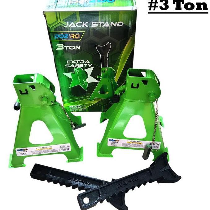 Murah Jack Stand 3Ton 2Pcs Set Tahanan Dongkrak Mobil 3 Ton 2 Buah Doziro