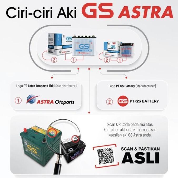 Murah Aki Gs Astra Ns40Zl Maintenance Free/Aki Mf Gs Astra Ns40Zl