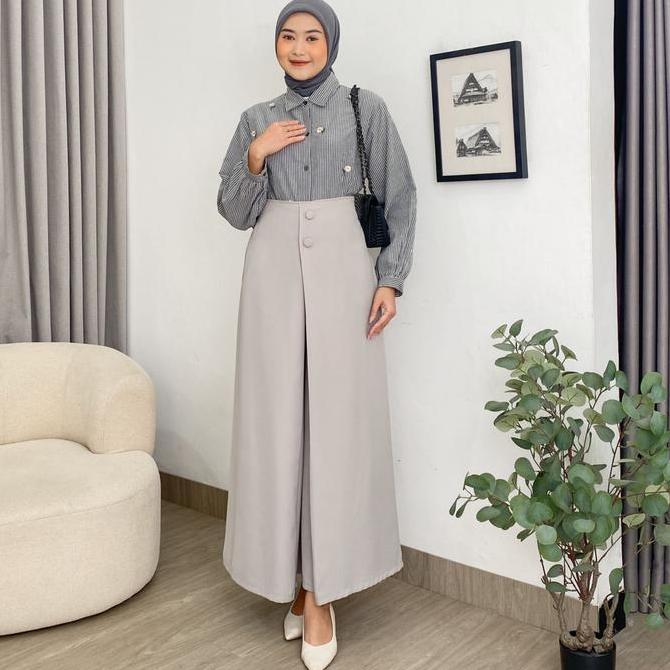Diva Kulot | Celana Kulot Lebar Wanita | Celana Lebar Kancing Depan