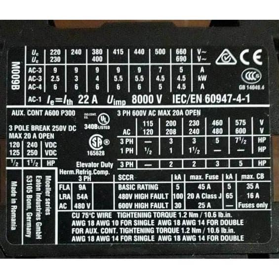 Promo Dilm9-10(220Vac) Contactor Eaton Moeller Cod