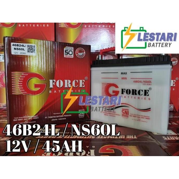 Grosir Aki Basah Conventional Mitsubishi T-120Ss G Force 46B24L / Ns60L