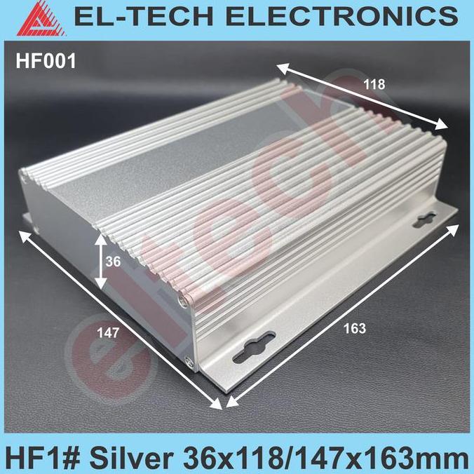 NEW Box Aluminium HF1# Silver 36x118/147x163mm Electronic Instrument Project Alumunium Alminium Almu