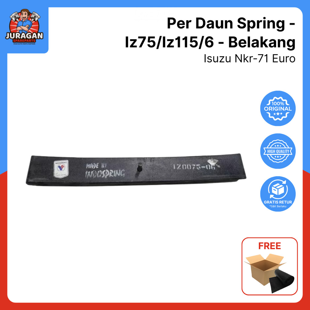 Per Daun Spring Isuzu Nkr-71 Euro - Iz75/Iz115/6 - Belakang