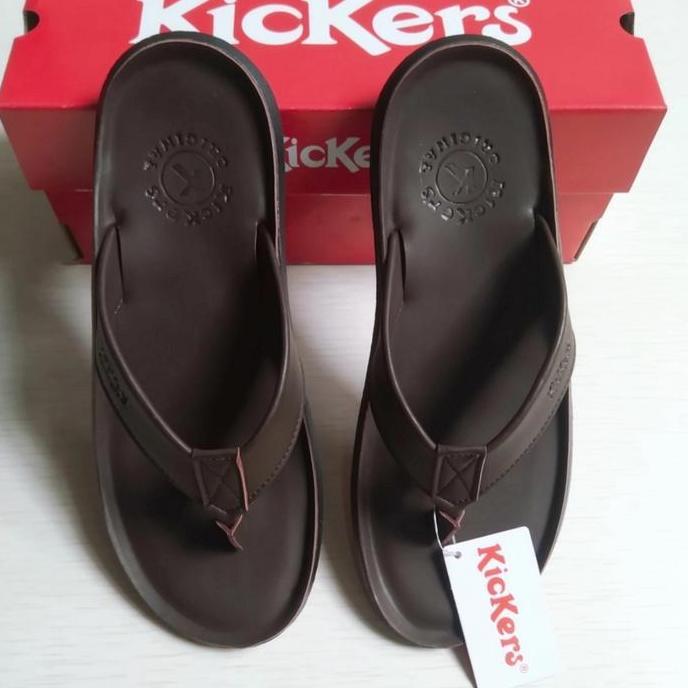 sandal kickers pria - sandal jepit kickers kulit - sandal pria kickers TP