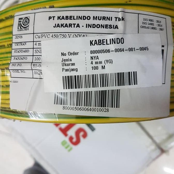 Promo Kabel Nya 4Mm Nya 4 Mm Nya 1 X 4 Nya 1X4 Cod