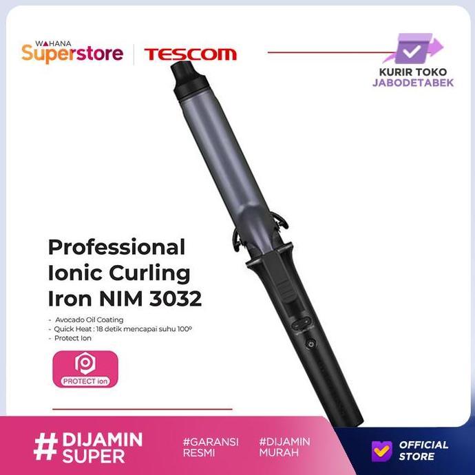 Tescom Professional Protect Curling Iron Catokan Pengeriting - NIM3032