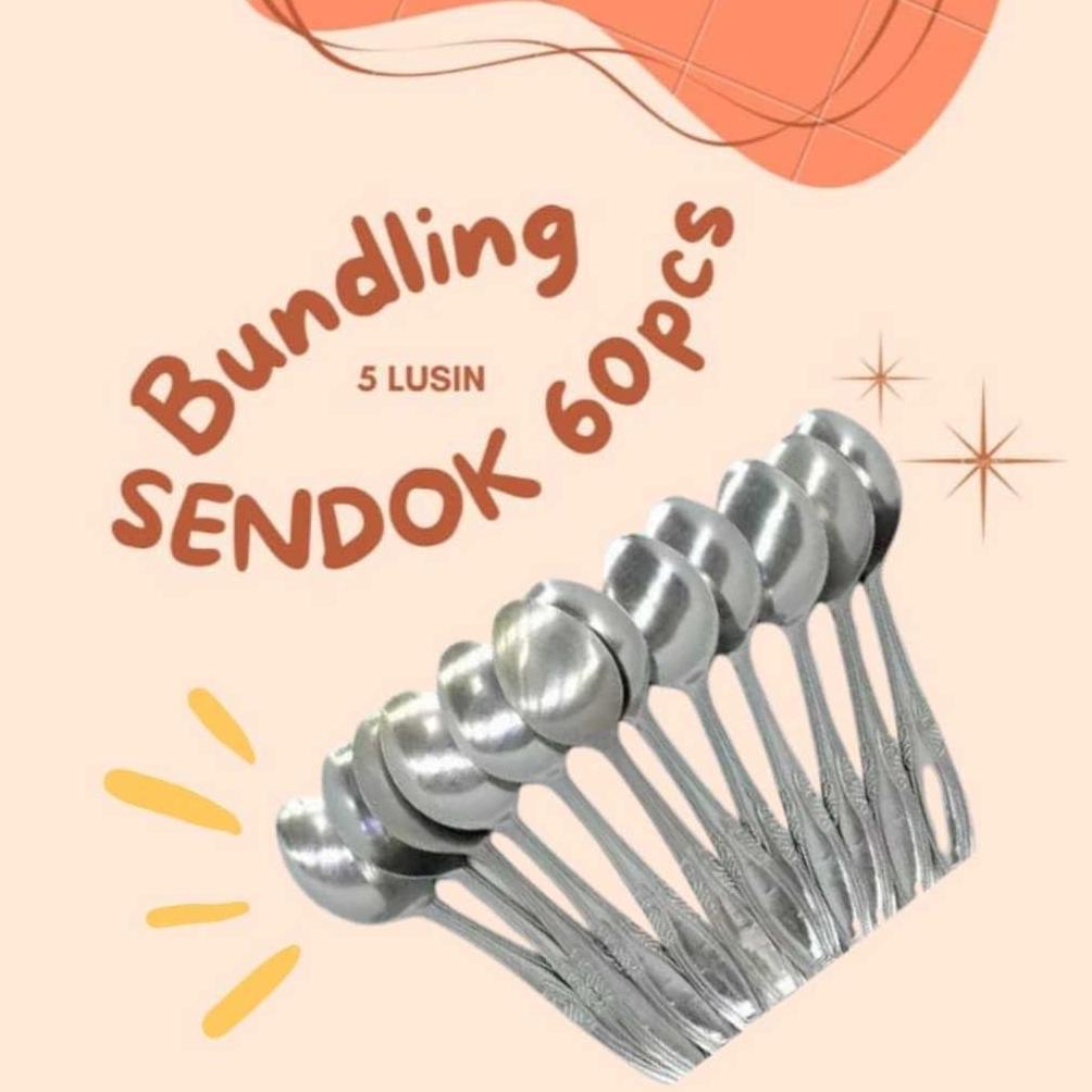 OFFICIAL SENDOK 5LUSIN 60 PCS / PAKET BUNDLING SENDOK 4LUSIN & GARPU 2LUSIN / PAKET SENDOK GARPU 6LU