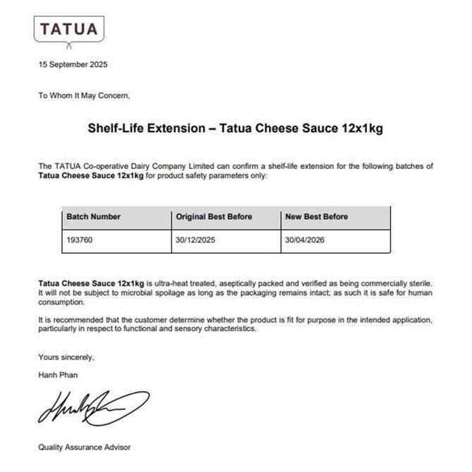 Runmilk- Tatua Premium Cheese Sauce 1 Kg Import Newzealand Tanpa Pewarna Buatan