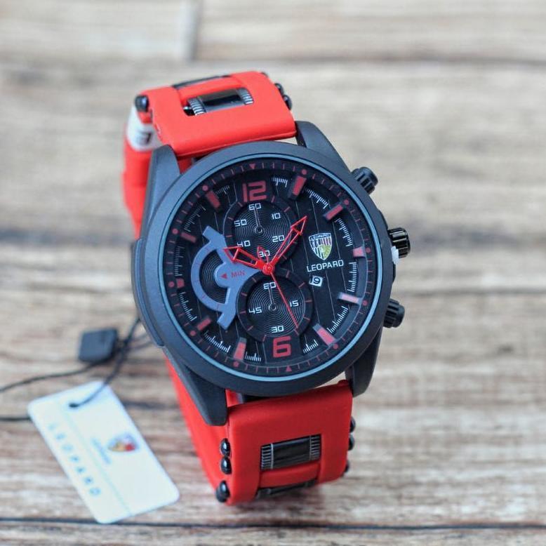JAM TANGAN LEOPARD ORIGINAL CRONO VARIASI SPORT
