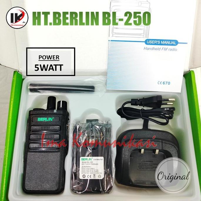 HT BERLIN BL-250 BUKAN REDELL DL-250 VHF GARANSI RESMI