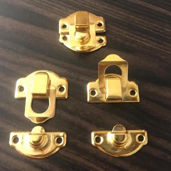 Sora- 100Sets Kunci Pengait Kotak Box / Kunci Pengait Tas Box + Sekrup