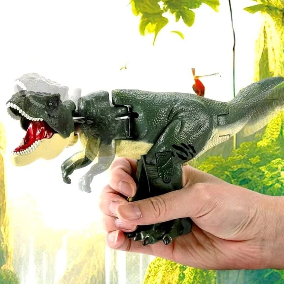 original gogo toys - mainan dinosaurus tekan gigit bersuara t-rex pressing roaring dino (ar267)