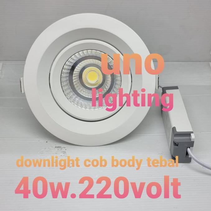 downlight cob 4000k 40watt 40w / ceiling plafon 40 watt natural 220v