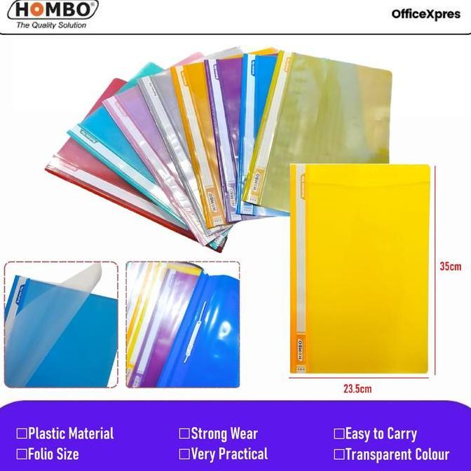 JAVXIACI (100 LUSIN) Map Dokumen / Map Plastik Folio / Map Business File H818 Hombo / File Folder F4