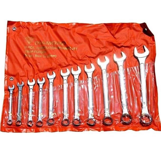 CENDASTRI Kunci Ring Pas DIAMOND Set 11 pcs 8-22-24 Lengkap kunci 1 set lengkap