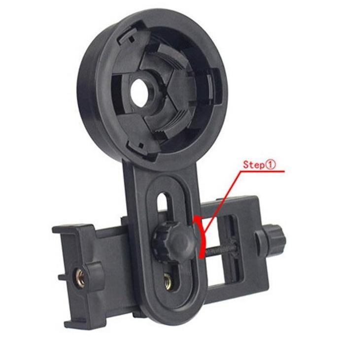 QURYGHANZ Mount Universal Smartphone ke Teropong - Holder HP ke Teropong - Holder Teropong - WNJ-01