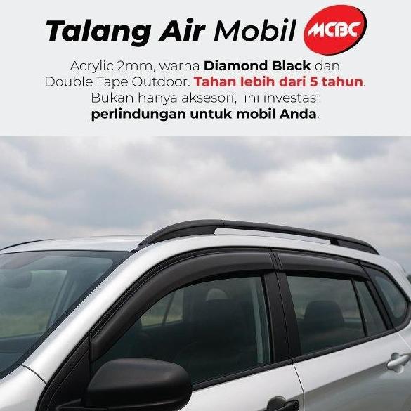 Promo Talang Air Mobil Slim Honda Freed New Brio 2011 2018 Original MCBC Warna Diamod Black Car Akse