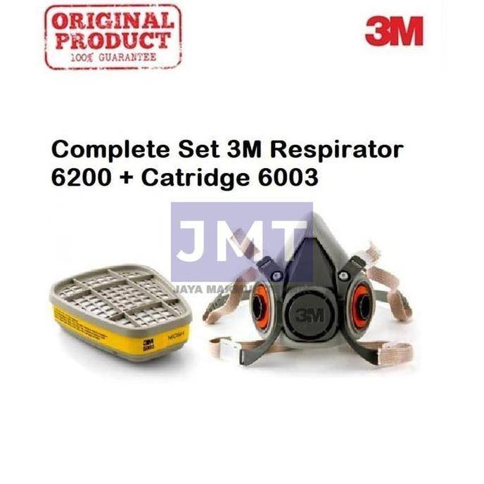 Masker Respirator 3M 6200 Filter Cartridge 6003 6006