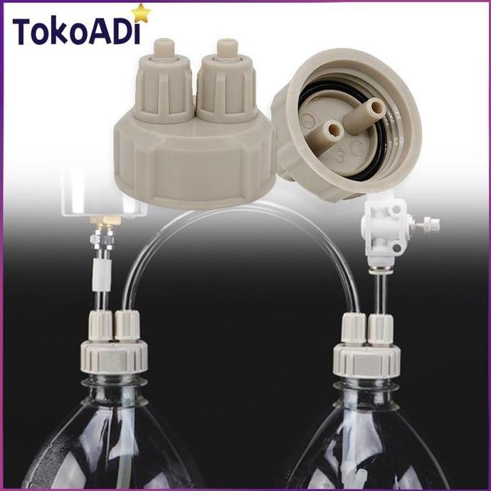 CENDASTRI 1SET/5PCS Tutup Botol Co2 DIY Cisod Ragul Aquascape Dengan Seal Karet