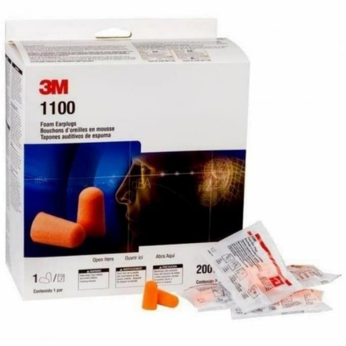 Ear plug 3M 1100 penutup telinga dari debu/bising 1box isi 200pcs