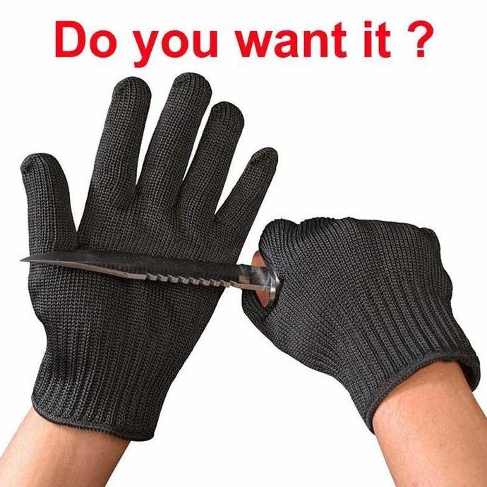 Sarung Tangan Saftey Protective Anti Bacok Pisau Cut Resistant