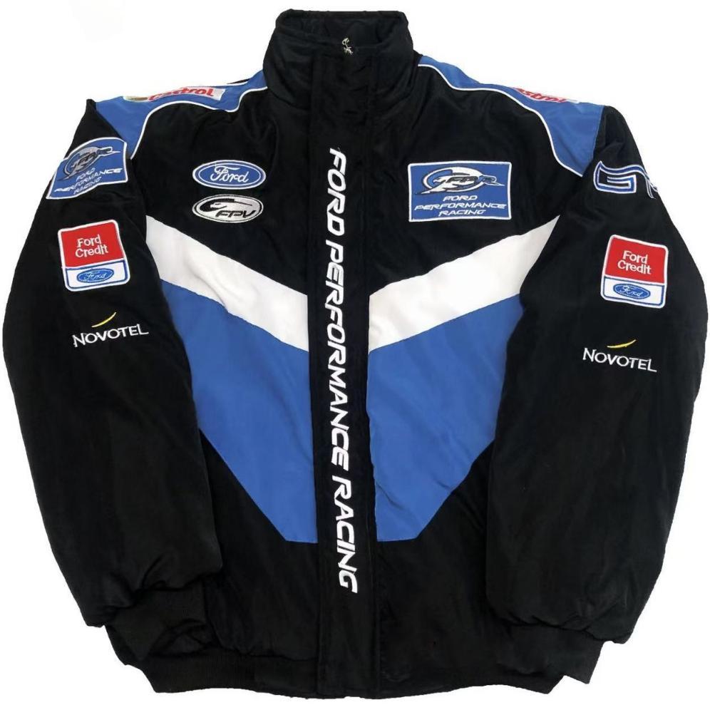 WAJIB PUNYA [Ready Stock]Jaket Racing Bordir Retro Sport Ferrari F1 Red Bull Unisex Varsity Baseball