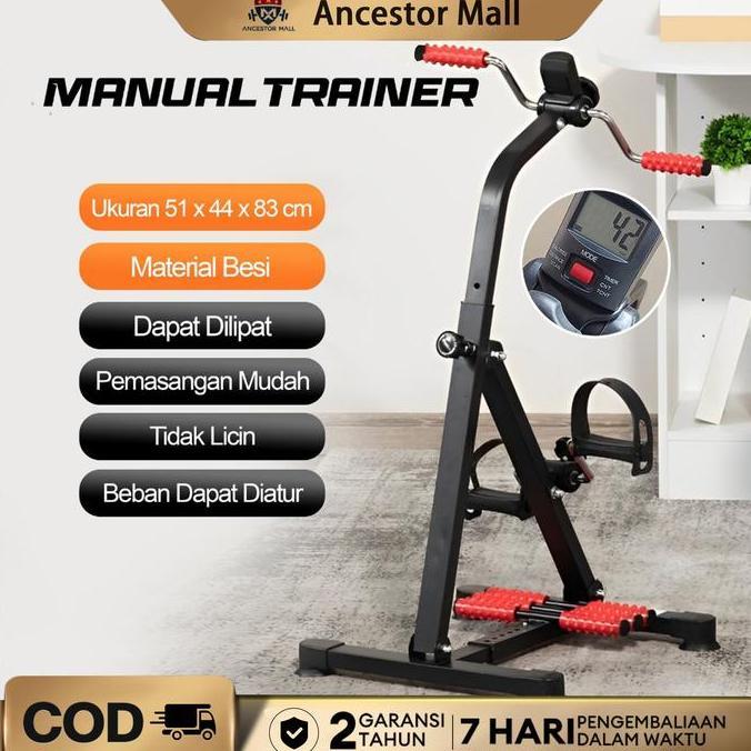 MIDEOFU Sepeda Statis-Olahraga Gym Ancestor Fitness Terapi Kaki dan Tangan Penderita Stroke Peralata