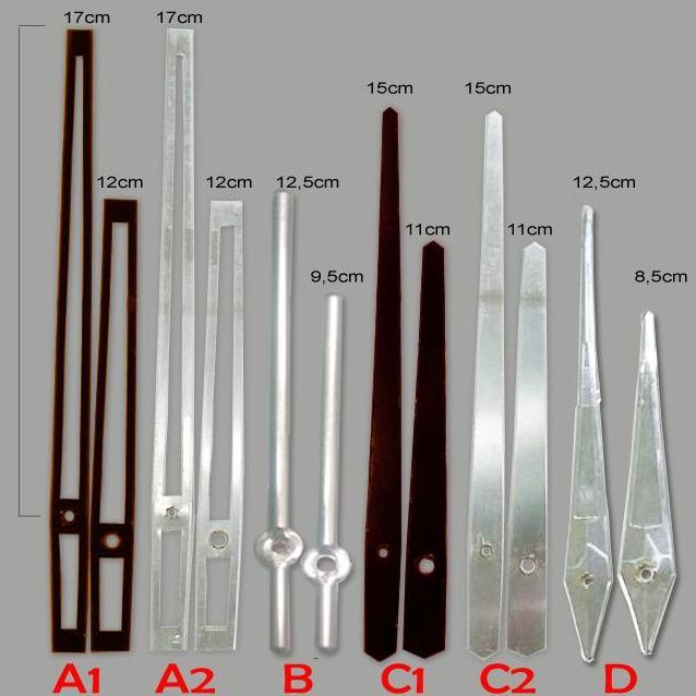 Jarum JAM dinding Panjang 18-20 cm