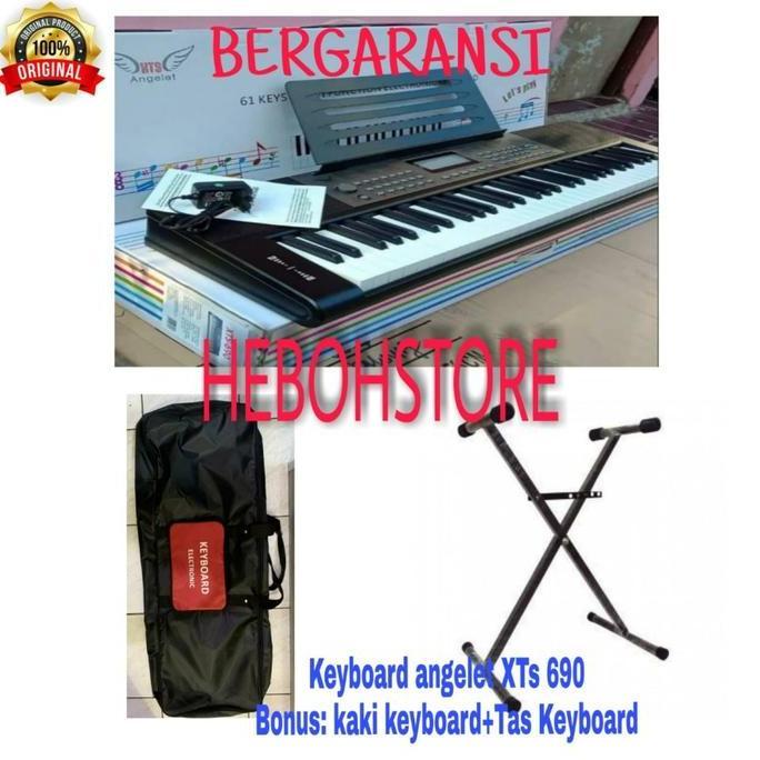 Vejra.id - Keyboard piano ANGELET XTS 69 +Bonus kaki keyboard ORIGINAL