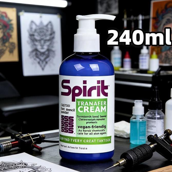 FASTONETO 240mL 8oz Stencil Stuff Gel Transfer Tato Desain Akurat Praktik Serta Keperluan Tato Profe
