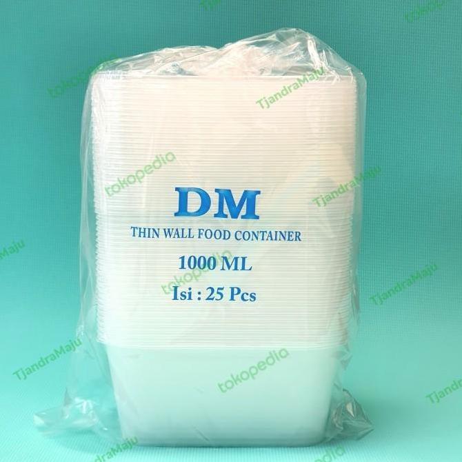 TERMURAH KOTAK MAKANAN/THINWALL DM REC 1000ML/1000 ML