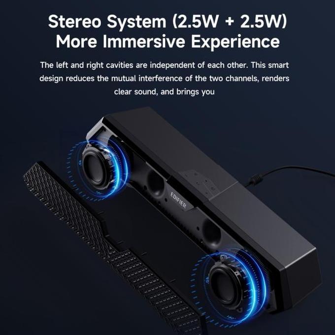 EDIFIER MG250 MULTIMEDIA SPEAKER SOUNDBAR BLUETOOTH WITH RGB LIGHT EFFECTS