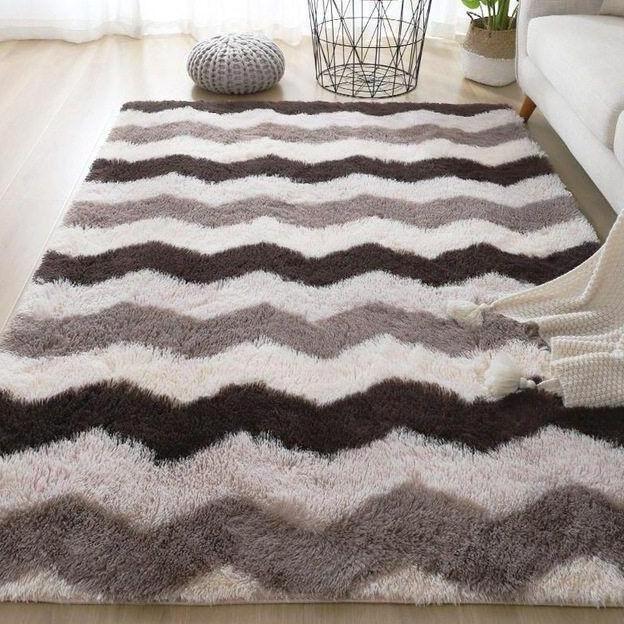 Karpet Bulu Motif & Ombre Jumbo Uk 200 x 200cm/Karpet Bulu Lantai Anti Slip