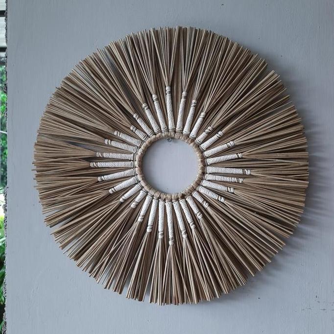 Walldecor Mendong Dengan Makrame.