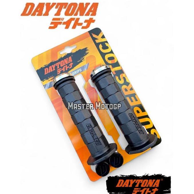 ASLI HAND GRIP DAYTONA OCTAGON + JALU STANG GEPENG UKIR RMB ALUMINIUM CHROME GRIP DAYTONA OKTAGON OR