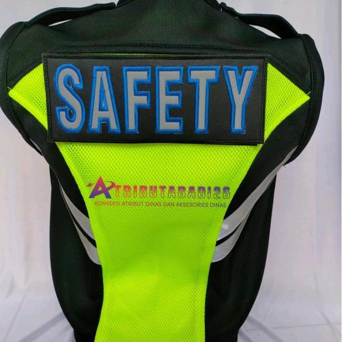 rompi safety jala tebal/rompi lapangan/rompi k3 Merah