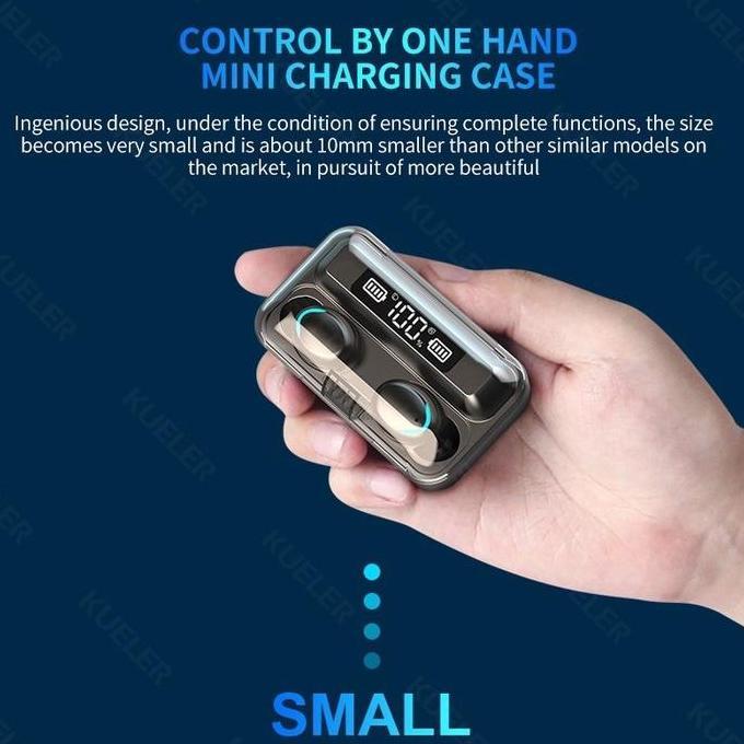 (Op) Headset Tws F9-5 Bluetooth Gaming F9 Wireless Powerbank Best Seller/Best Quality[Original]